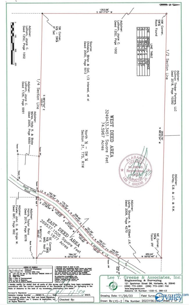 80 acres Rock Creek Rd, Home with 0 bedrooms, 0 bathrooms and null parking in Eva AL | Image 30