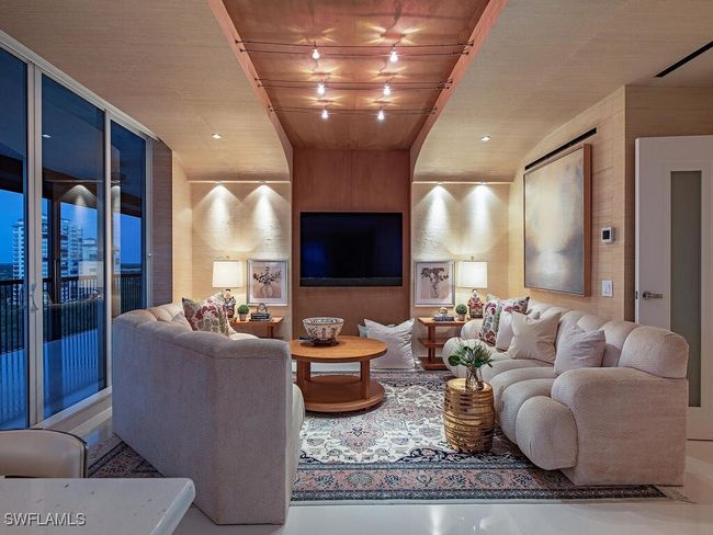 Family room area featuring custom ceiling elements | Image 12