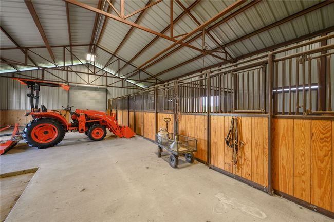 Interior view of Four stall horse barn. | Image 29