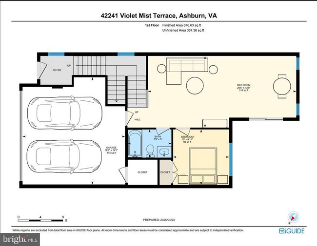 42241 Violet Mist Ter, Townhouse with 4 bedrooms, 4 bathrooms and null parking in BRAMBLETON VA | Image 25