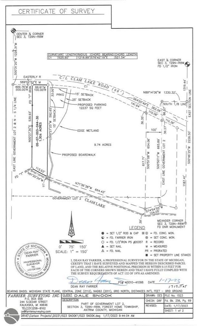 000 Clam Lake Dr, Home with 0 bedrooms, 0 bathrooms and null parking in Bellaire MI | Image 4