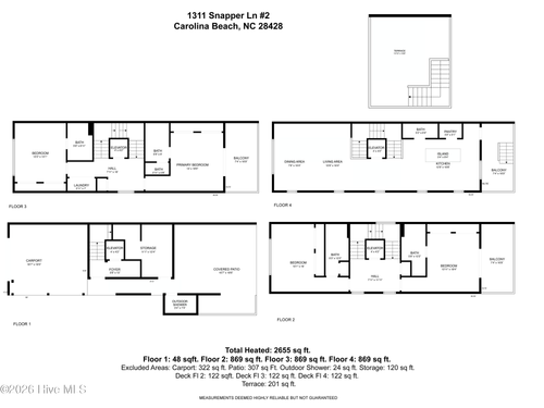 unit-2-1311 Snapper Ln, Carolina Beach, NC, 28428-5518 | Card Image