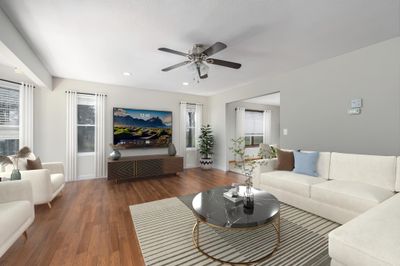 Spacious living room, natural light-virtually staged | Image 2