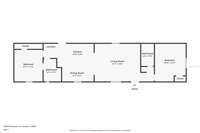 11942 Sw Newman Ter, House other with 2 bedrooms, 2 bathrooms and null parking in ARCADIA FL | Image 32