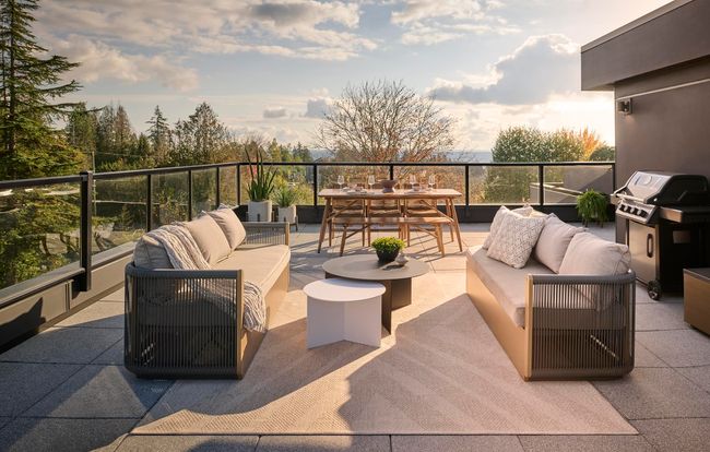 Balcony featuring an outdoor living space, outdoor dining area, and area for grilling | Image 8