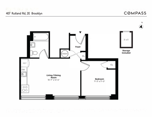 2e-401 Rutland Rd, Brooklyn, NY, 11203-1537 | Card Image