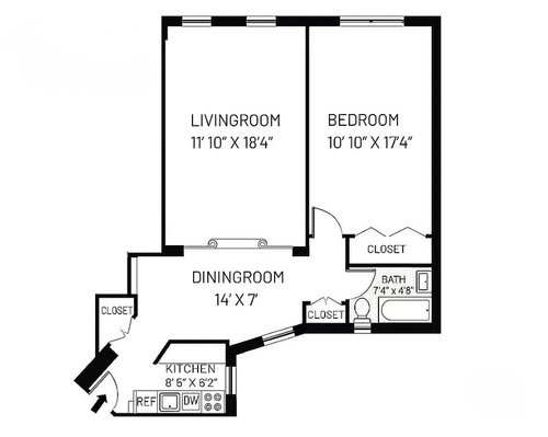 1k-225 W 25th St, New York, NY, 10001-7123 | Card Image