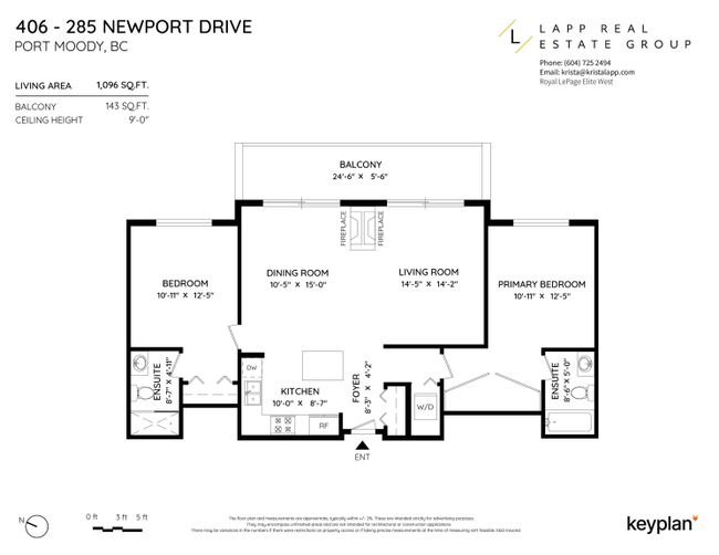 406 - 285 Newport Drive, Condo with 2 bedrooms, 2 bathrooms and 2 parking in Port Moody BC | Image 40