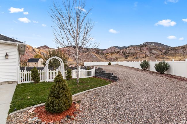 View of yard featuring a mountain view | Image 8
