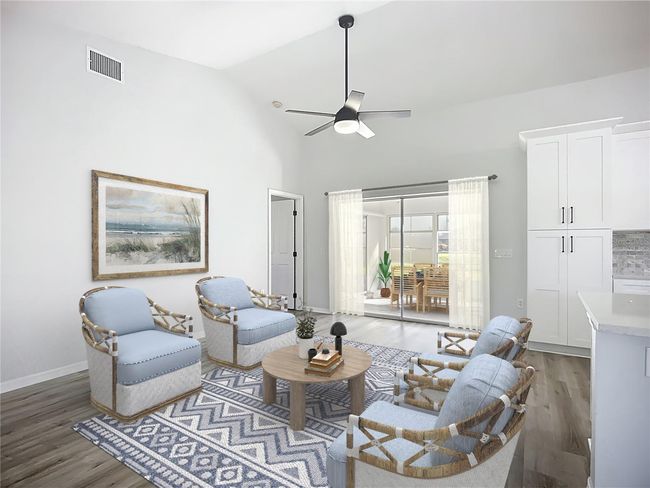 Virtually staged sitting area | Image 8
