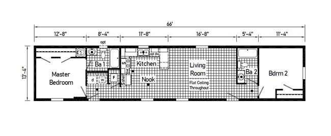 14x66 Lot 454 Approved Floor Plan | Image 9