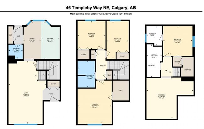 46 Templeby Way Ne, Home with 4 bedrooms, 2 bathrooms and 2 parking in Calgary AB | Image 37
