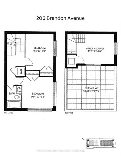 206 Brandon Ave, Home with 3 bedrooms, 3 bathrooms and 1 parking in Toronto ON | Image 2