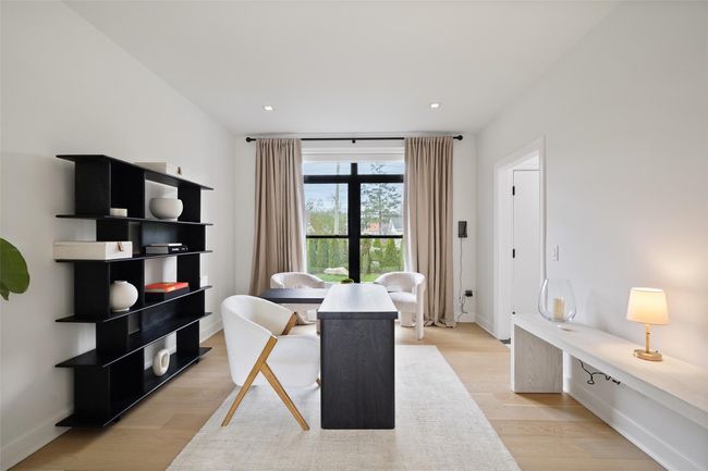 Office space featuring recessed lighting, light wood-type flooring, and baseboards | Image 14
