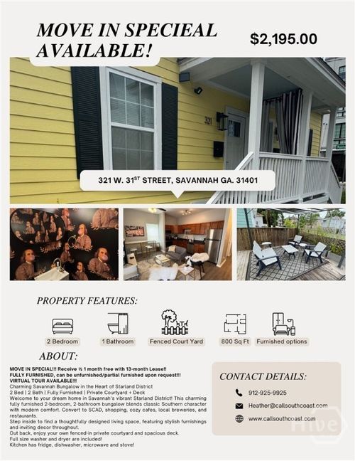 321 W 31st St, savannah, GA, 31401-7212 | Card Image