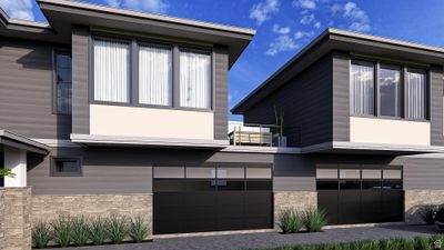 View of side of property with a garage and a balcony | Image 3