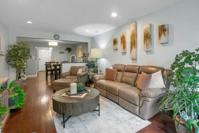 Living room with hardwood / wood-style floors and recessed lighting | Image 6