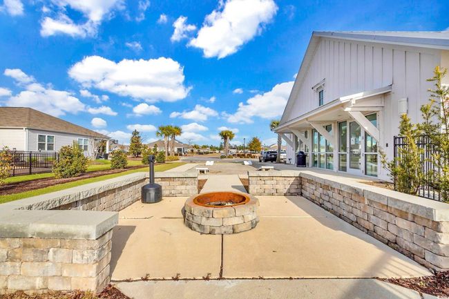 View of patio / terrace featuring an outdoor fire pit and a residential view | Image 35