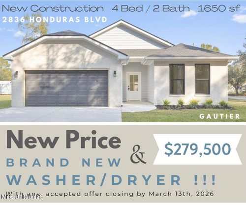 2836 Honduras Dr, Gautier, MS, 39553-6704 | Card Image