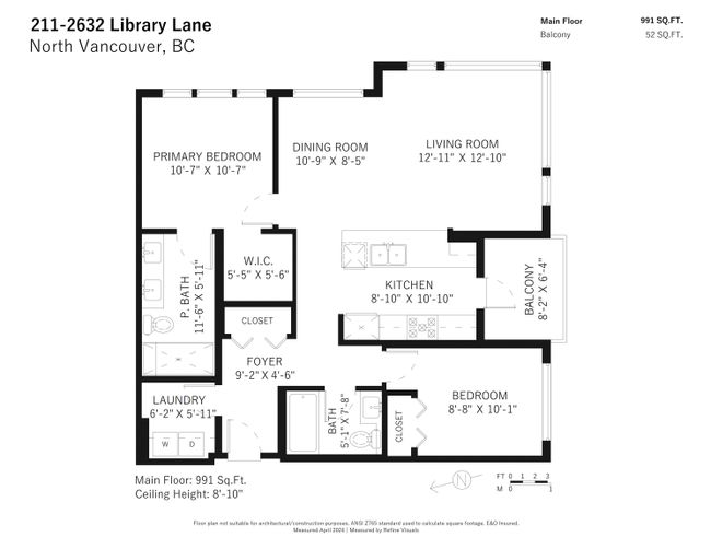 211 - 2632 Library Lane, Condo with 2 bedrooms, 2 bathrooms and 2 parking in North Vancouver BC | Image 23