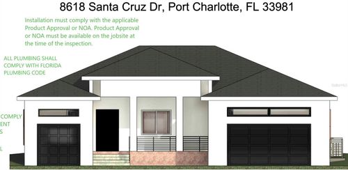 8618 Santa Cruz Dr, PORT CHARLOTTE, FL, 33981-5252 | Card Image