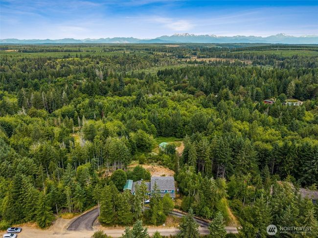 Aerial view of front, paved roundabout driveway | Image 28