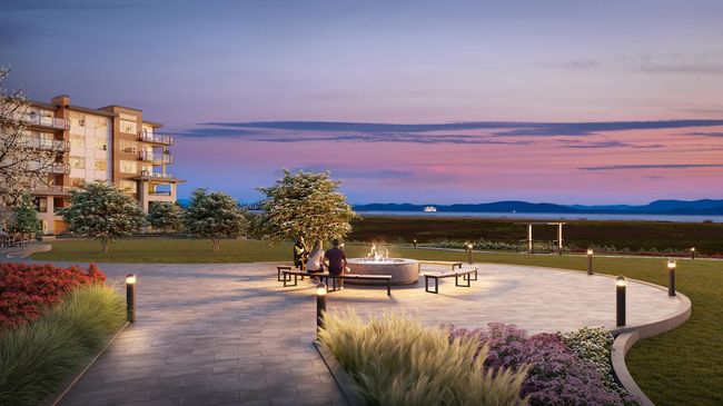View of property's community featuring a lawn, a fire pit, a patio area, and a mountain view | Image 15