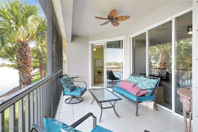 Lanai with a ceiling fan and access to the dinnet area | Image 25