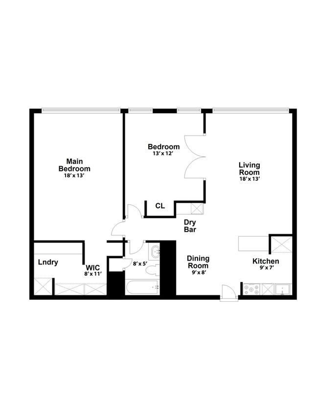 APT-1703 - 1313 N Ritchie Ct, Home with 2 bedrooms, 1 bathrooms and null parking in CHICAGO IL | Image 26