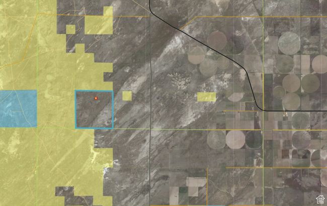 Aerial overview of property's location with property parcel outlined | Image 15