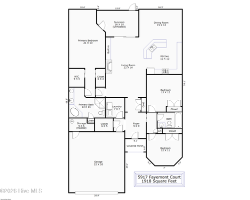 5917 Fayemont Ct, Wilmington, NC, 28412-3634 | Card Image
