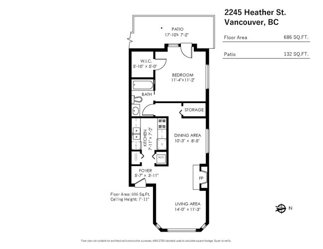 2245 Heather Street, Townhouse with 1 bedrooms, 1 bathrooms and 1 parking in Vancouver BC | Image 21