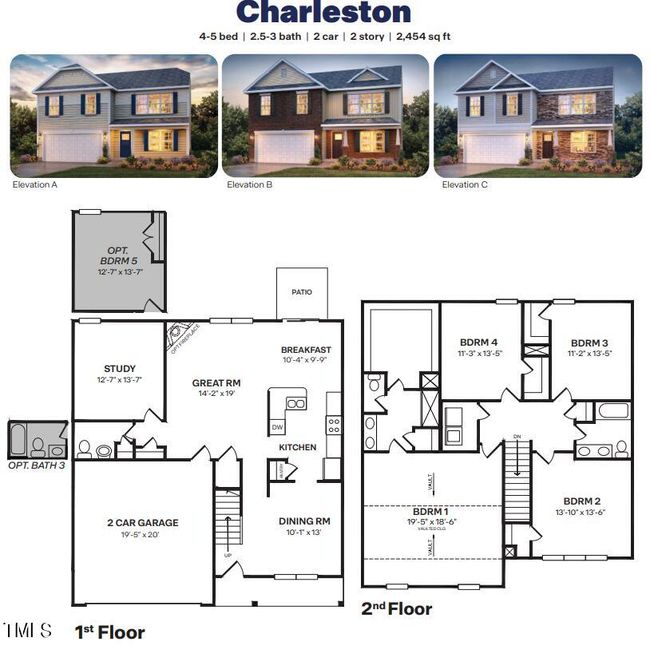 Charleston Floor Plan MLS | Image 2