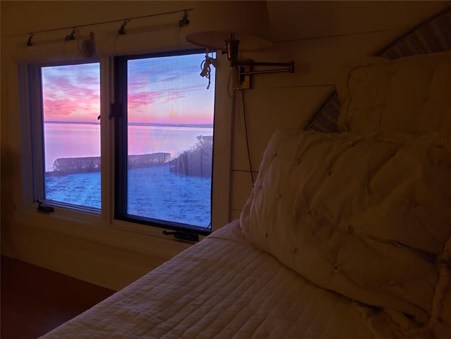 Sunset water view over snow | Image 36