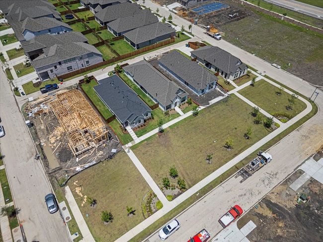 Aerial view of Fargo Lane with green space. | Image 36
