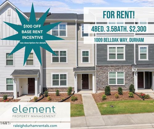 1009 Belloak Way, Durham, NC, 27703-6825 | Card Image