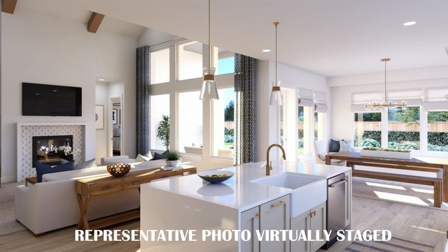You'll find a light filled, open and flowing main level in our Ashland III plan. REPRESENTATIVE PHOTO VIRTUALLY STAGED | Image 9