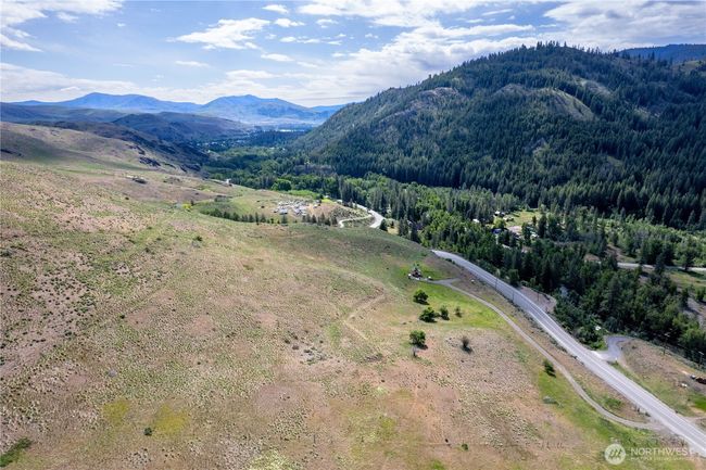 Sky view over acreage looking due East towards Twisp proper | Image 30