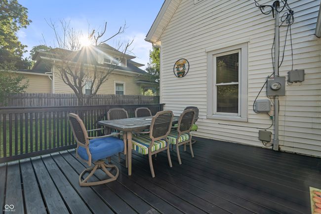 wooden terrace featuring outdoor dining space | Image 51