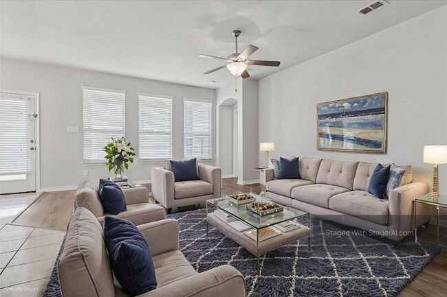 Virtually staged living room | Image 9