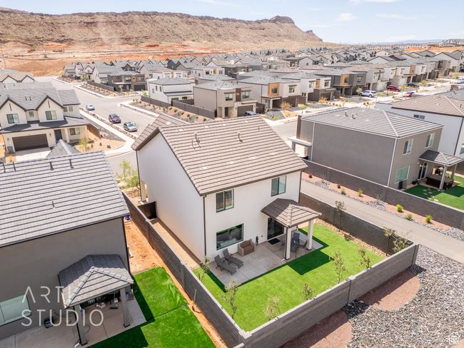 Drone / aerial view featuring a mountain view and a residential view | Image 46