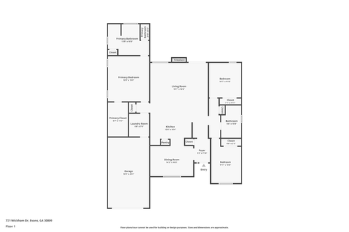 721 Wickham Dr, Evans, GA, 30809-7458 | Card Image