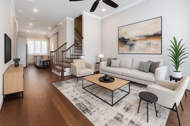 Living area featuring virtual staging | Image 5