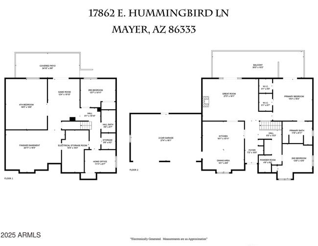 17862 E Hummingbird Ln, House other with 5 bedrooms, 3 bathrooms and null parking in Mayer AZ | Image 7