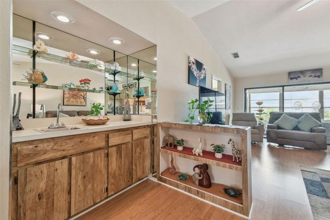 wet bar with built in shelving! | Image 8