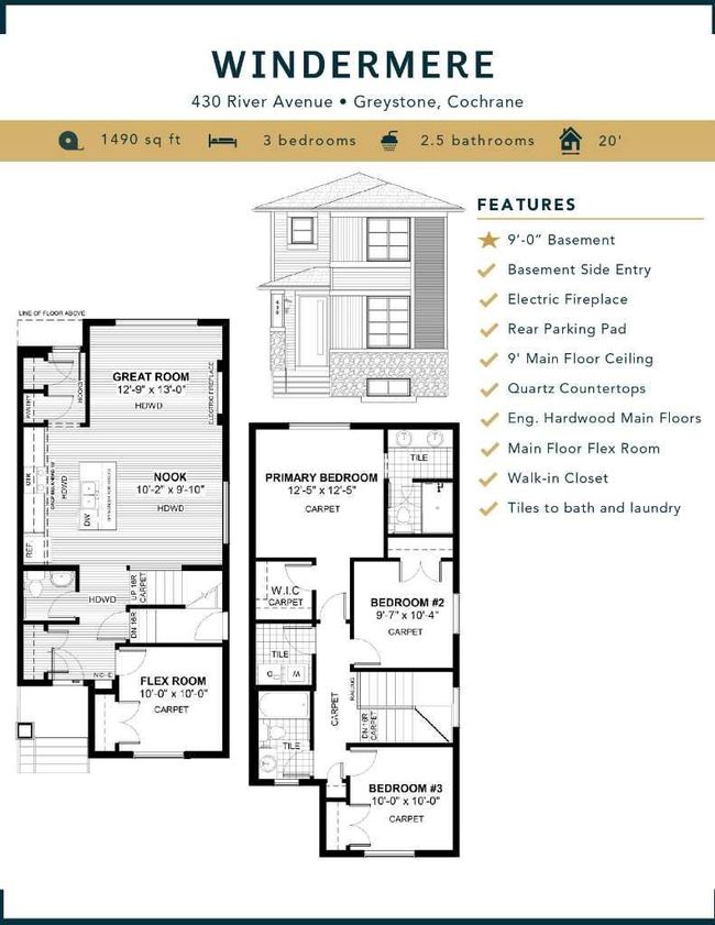 430 River Avenue, House other with 3 bedrooms, 3 bathrooms and 2 parking in Cochrane AB | Image 40