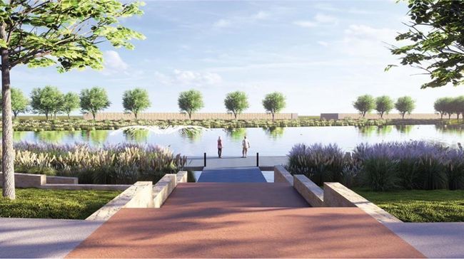 Dock area featuring a water view | Image 35