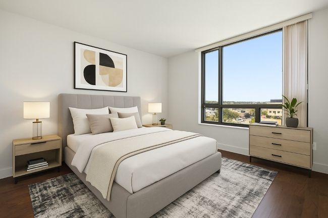 Virtual Staging - Bedroom featuring baseboards and dark wood finished floors | Image 16