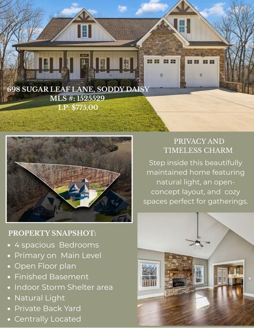 698 Sugar Leaf Ln, Soddy Daisy, TN, 37379-3271 | Card Image