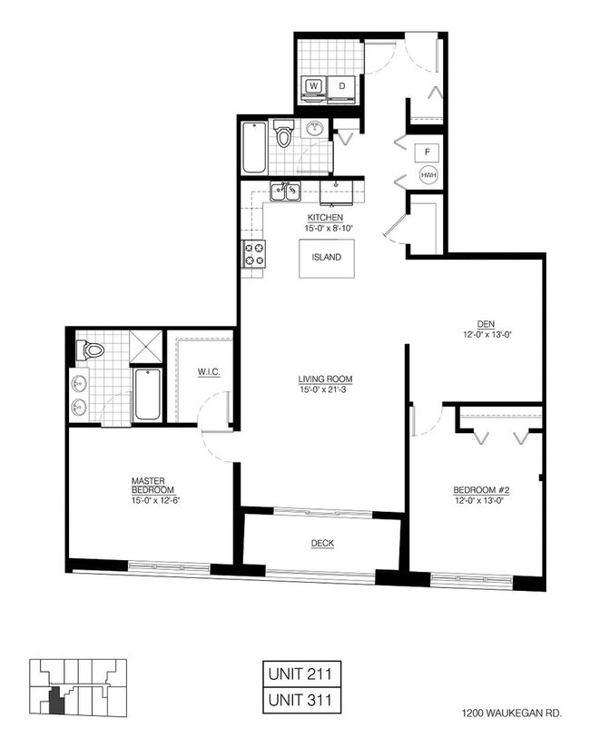 211 - 1202 Waukegan Rd, Condo with 2 bedrooms, 2 bathrooms and 1 parking in Glenview IL | Image 13